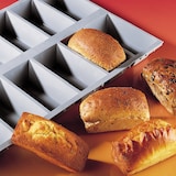 thumbnail of DE BUYER Backform 6 mini cake elastomoules Grau Rectangle Silicone