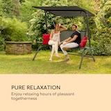 thumbnail of Bel Air Mono Swing Hollywoodschaukel Stahlrahmen Mono Relax schwarz Schwarz