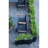 thumbnail of HORTALIA Jardinera Alta de Madera con Ruedas 100x34x80 cm - Ebony Black