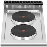 thumbnail of Royal Catering - Royal Catering Cuisinière électrique professionnelle 5,2 kW avec 2 plaques et armoire intégrée - Gazinière électrique Plaque de