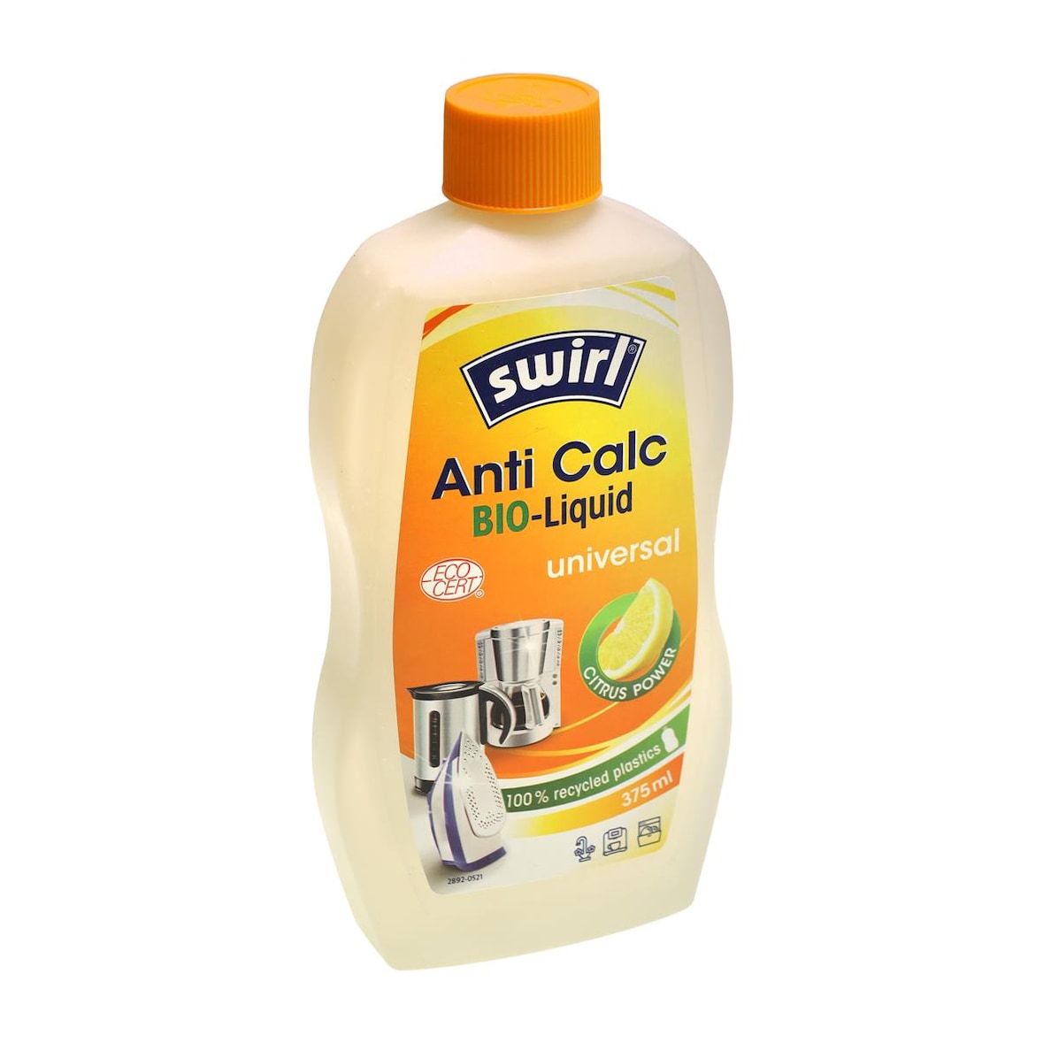 Swirl 221646 Anti Calc Bio-Liquid 375 ml. für Kaffeemaschinen, Wasserkocher...