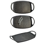 thumbnail of Cheffinger Grillplatte 47cm Aluguss Induktion Bratplatte BBQ Grill braten Plancha aus Aluminium