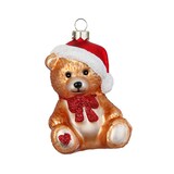 thumbnail of Christbaumschmuck Glas 7cm Teddy Bär Figur Handbemalt Weihnachtsbaum Anhänger Weihnachten Christbaumanhänger Weihnachtsbaumschmuck Wald Tiere Braun