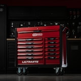 thumbnail of KS TOOLS - 809.0013 - Servante d'atelier Vide Ultimate 13 tiroirs - Caisse à Outil - Couleur Rouge -Plateau INOX - Porte flacons