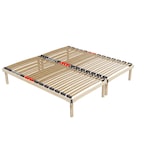 thumbnail of Hochwertiges Bettgestell mit Lattenrost 'DORADO' 100x200 cm Massivholz Buche