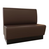 thumbnail of Gastro Sitzbank Amsterdam | 120 cm breit | Kunstleder Braun | Glatt | Dinerbank
