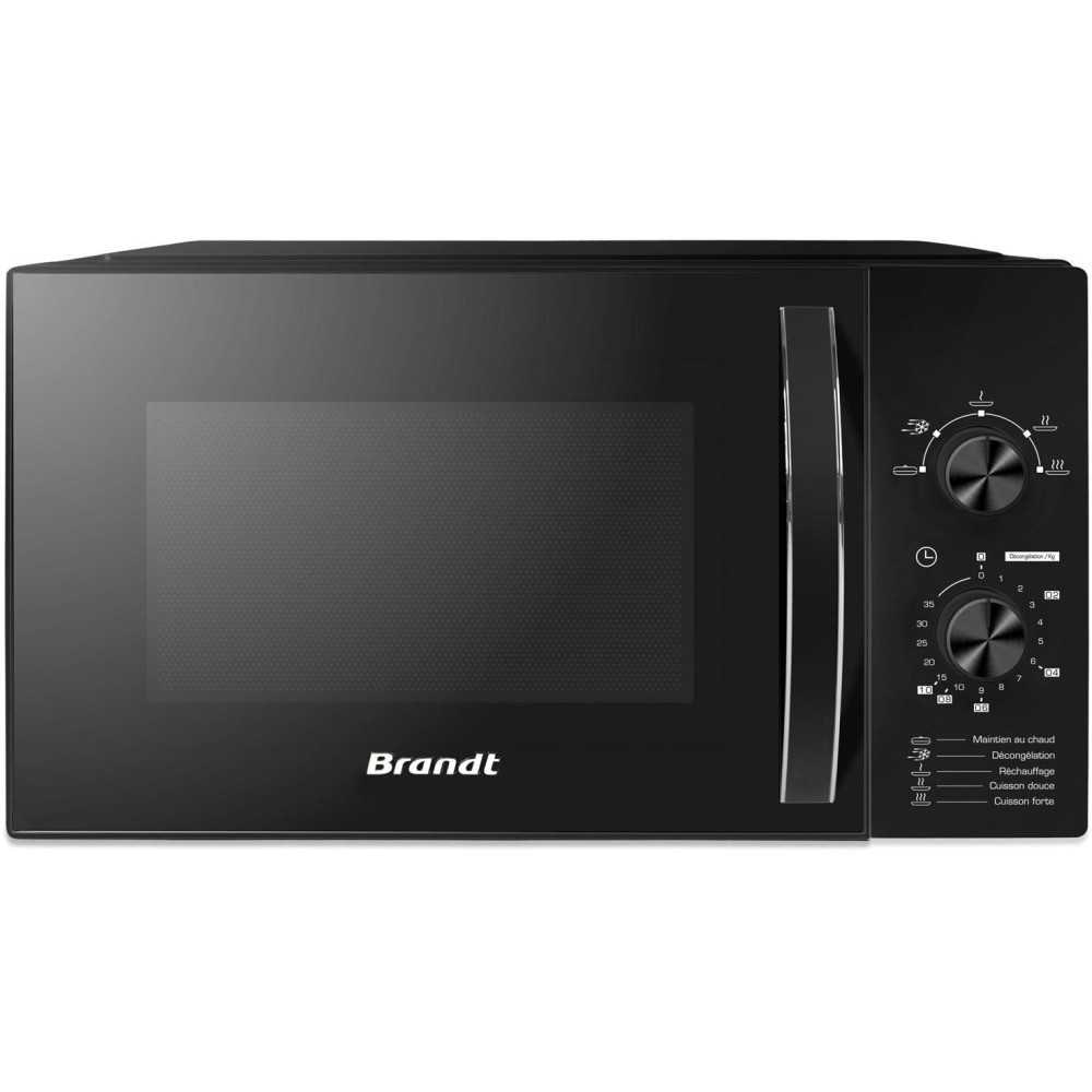 Micro-ondes compact SM2802B intérieur inox noir 28 L 29 cm Brandt