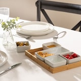 thumbnail of Secret de Gourmet - Conjunto de lanche de 6 peças em bambu branco