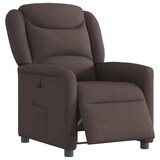 thumbnail of Fauteuil inclinable électrique Marron foncé Tissu Modèle Mervella