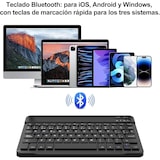 thumbnail of Teclado en Español Inalámbrico para iPad iOS/Tablet Android, de 10 Pulgadas