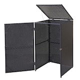 thumbnail of Afvalemmerhoes HWC-E25, afvalemmerhoes, poly rotan 120l ~ zwart