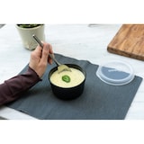 thumbnail of Recipiente AMUSE PRO redondo 500ml -Preto com tampa transparente (c-6 uds)