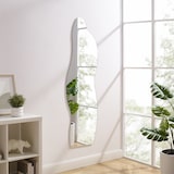 thumbnail of SalesFever Miroir mural | ondulé sans cadre | MDF et verre miroir | L 50 x P 0,5 x H 160 cm | verre transparent