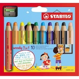 thumbnail of STABILO woody 3in1 kleurpotlood, etui van 10 stuks in geassorteerde kleuren