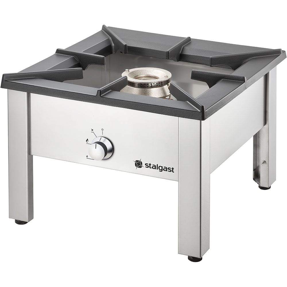 Stalgast Edelstahl Gas-Hockerkocher STANDARD, G20, 340x340x340 mm (BxTxH)