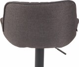 thumbnail of CHEFGASTRO 2er Set Barhocker SAHARA Stoff Schwarz HxBxT 86x50x50cm Stoff Dunkelgrau Barstuhl