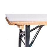 thumbnail of TexDeko Hussen Bierzeltgarnituren gepolstert 5TLG Set Festzeltgarnituren Bierbankhussen Premium (220x70cm, Grau)