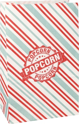 PAPSTAR Popcorn Tüten – 100 Stück, Fettdicht, 1,3 L Fassungsvermögen, Aus Kraftpapier Mit Pergamentersatz, 20,5 X 10,5 X 6 Cm