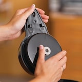 thumbnail of Pichet à pompe 2,2 Litres noir métallisé, plastique, inox