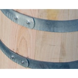 thumbnail of 100 Liter - Holzfass natur geschlossen als kleiner Stehtisch