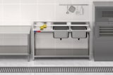 thumbnail of Gasfrit- Fregadero industrial de acero inoxidable 2 seno y 1 escurridor 1600 x 600 x 850 mm