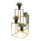 thumbnail of DanDiBo Blumentreppe Metall Gold 82 cm Pflanzentreppe Blumenständer 96505 Blumensäule Modern Pflanzenständer Blumenhocker
