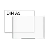 thumbnail of Pochette porte-affiche avec bandes magnétiques – A3 – film rigide – transparent – VKF Renzel