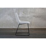 thumbnail of KAWOLA Stuhl ASCO weiß Gestell Metall schwarz