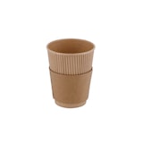 thumbnail of greenbox - Riffelbecher / Kaffee to go Becher 300 ml / 12 oz, Ø 90 mm, braun, 25 St.