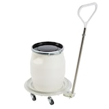 thumbnail of GILAC Socle rouleur rond 5 roues - chape acier - Gris G170214