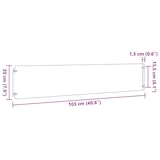 thumbnail of vidaXL Gazonranden 10 stuks 20x103 cm flexibel cortenstaal