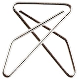 thumbnail of Exacompta - Réf. 14765E - Carton de 20 boîtes de 100 attaches lettres croisées - Trombones papillon - 30 x 40 mm - Argent