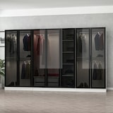 thumbnail of Armario Kale-6665 blanco negro 210x186x50 cm