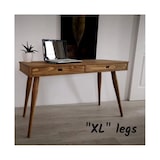 thumbnail of Ócrea Escrivaninha Madeira de Pinho Maciço - 2 gavetas - 140 x 65 Cm