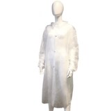 thumbnail of Einweg-Laborkittel in Weiß mit Druckknöpfe und Gummi Ärmel, PP-Vlies 25g/m² - Gr. XL - VE 20 Stück