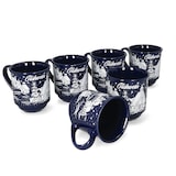 thumbnail of 3160110 - 6er Set Glühweinbecher in dunkelblau mit Weihnachtslandschaft 0,2L geeicht