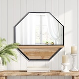 thumbnail of HOMCOM Espejo Decorativo de Pared 61x61 cm con Estante de Almacenaje para Salón