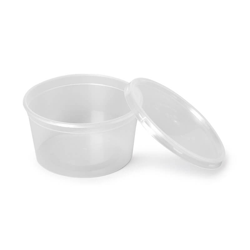 ENVASES DEL MEDITERRÁNEO · PACK TARRINA TRANSPARENTE 500 cc + TAPA (50 Uds.) · take away · restauración