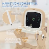 thumbnail of Joyz 3in1 Spieltisch Braun mit 2 Tafeln & Hocker, LCD-/Magnettafel, Maltisch Kinder Staffelei Aktivitätstisch