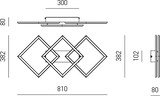 thumbnail of AFRODITE P/M 40W 2000lm 3000K dimmbare Phasenabschnitt-Deckenleuchte - Titan - Aluminiumrahmen und opal-silikonischer Diffusor