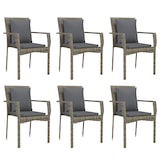 thumbnail of HELLOSHOP26 - 7 piezas ratán gris muebles de comedor de jardín y cojines 02_0014902
