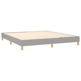 thumbnail of vidaXL Boxspringbett mit Matratze & LED Hellgrau 160x200 cm Stoff