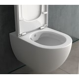 thumbnail of Alpenberger Toilette mit Geberit Spülkasten und Drückerplatte | Spülrandloses Hänge WC mit Bidet Funktion | Dusch WC mit WC Sitz | Vorwandelement WC