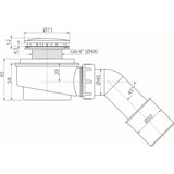thumbnail of alcadrain Duschwannen Ablaufgarnitur 471CR-50