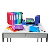 thumbnail of Exacompta  Cod. 55827E - Cartella 3 lembi con elastici Maxi Capacity Iderama cartoncino lustré 425 g/mq - 24x32cm azzurro  - Confezione da  25 pz.