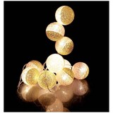 thumbnail of Guirlande lumineuse boules pailletées 10 leds (Lot de 2) rose, doré The Home Deco Light