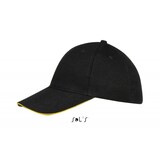 thumbnail of Sol's - Casquette 6 panneaux BUFFALO Noir / Jaune Taille Unique