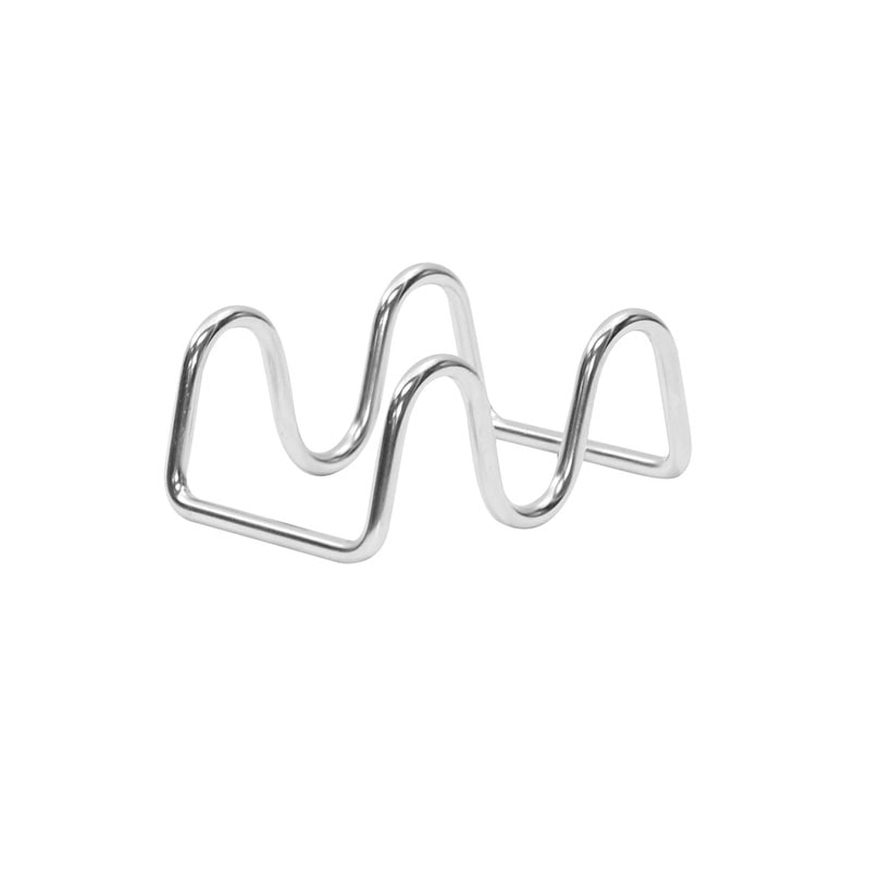 TABLECRAFT - TRW12/6 - Pack de 6 unidades - Soporte para tacos 1-2 tacos - 9 x 5,5 x 4 cm - Acero inoxidable