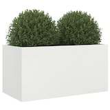 thumbnail of vidaXL Plantenbak 62x30x29 cm staal wit