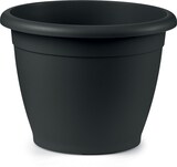 thumbnail of Pflanzgefäß Blumentopf Pflanztopf Naxos rund anthrazit Ø 20 x H 15 cm Veca